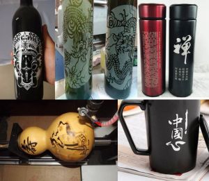和田墨玉县酒瓶葫芦工艺品激光雕刻机